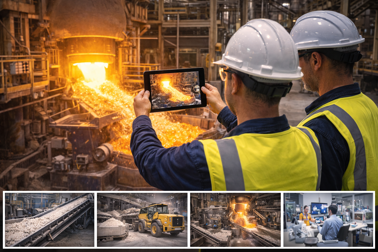 Bastidores da produção mineral