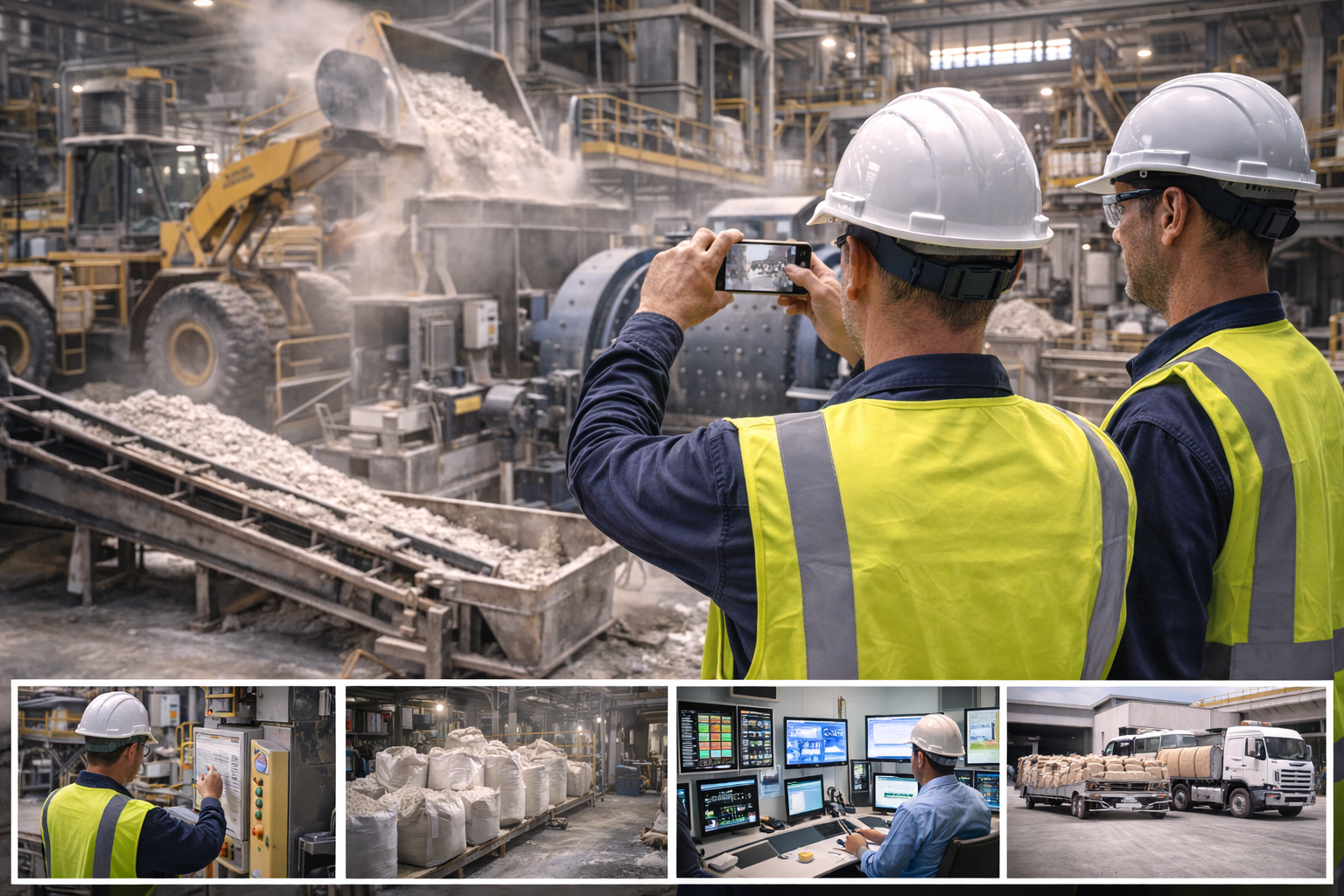 Bastidores da produção mineral